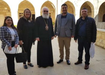 Syriac Union Party delegation meets with Greek Orthodox-Rûm church leaders in Wadi Nasara, calls for a comprehensive National Christian Conference