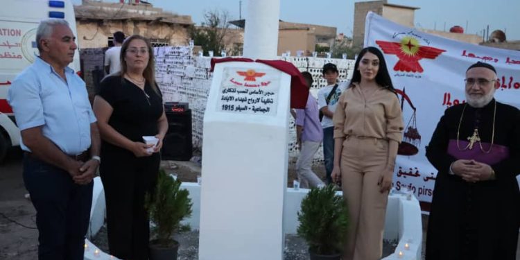 The Syriac Union Party in Qabre Heworeh Commemorates the Sayfo Massacres