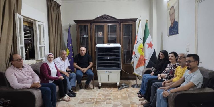 The Syrian National Party visits the Syriac Union Party in Hasakah