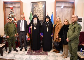 A Delegation from the Syriac Union Party Attends the Inauguration of the New Hall of the Armenian Orthodox Church in Qamishli