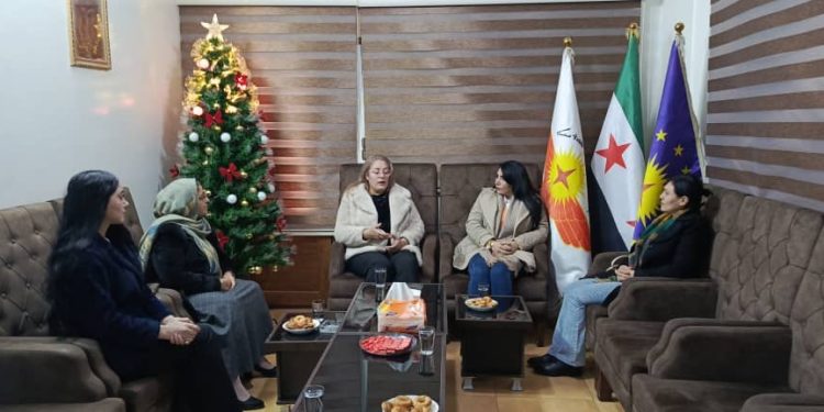 Women’s Delegation Visits the Syriac Union Party to Extend Christmas Greetings