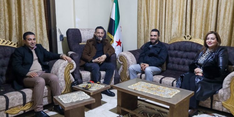 Delegation from the Syrian Democratic Council visits the Syriac Union Party headquarters in Damascus