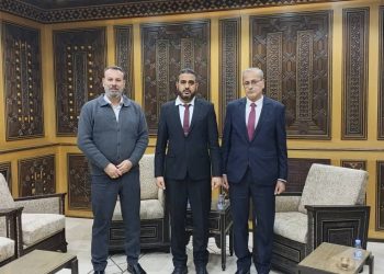 A delegation from the Syriac Union Party met with the Director of the Political Affairs Department of Hasakah Governorate
