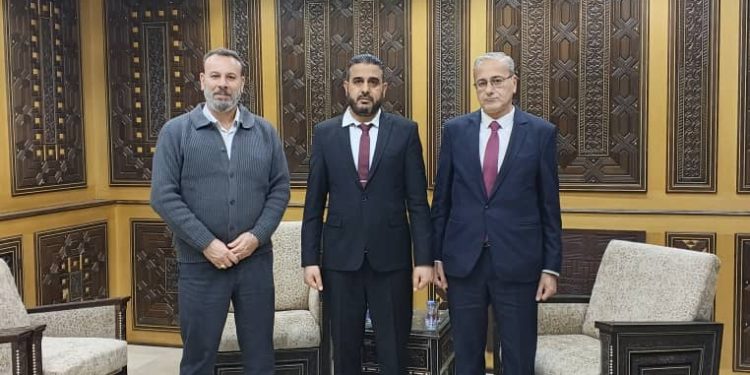 A delegation from the Syriac Union Party met with the Director of the Political Affairs Department of Hasakah Governorate