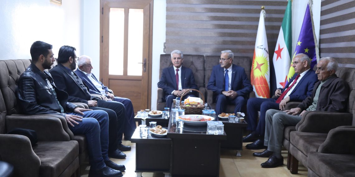 The Syriac Union Party in Syria Receives Delegations Offering Easter Greetings