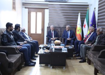 The Syriac Union Party in Syria Receives Delegations Offering Easter Greetings