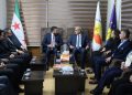 Syriac Union Party receives government delegation led by head of Political Authority in Hasakah