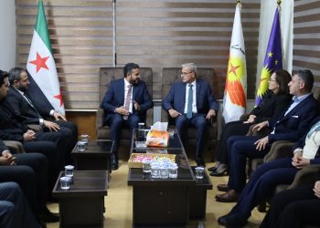 Syriac Union Party receives government delegation led by head of Political Authority in Hasakah