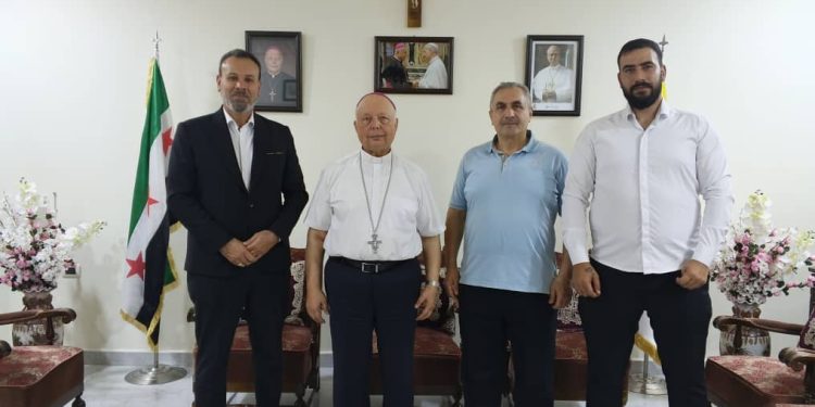 Syriac Union Party meets with Vicar Apostolic Hanna Jallouf of the Latin Church in Aleppo