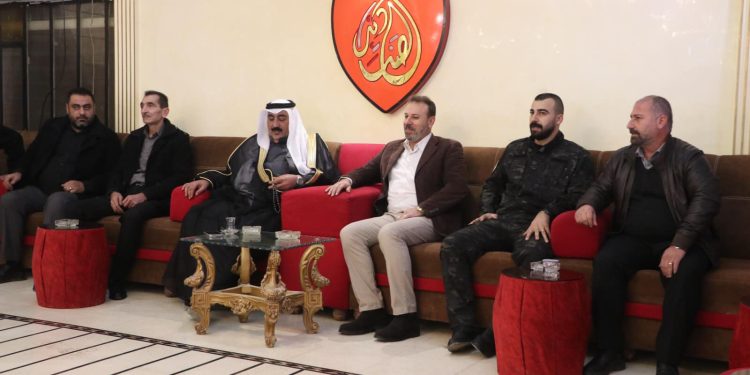 حزب الاتحاد السرياني يلتقي مع الشيخ مانع حميدي دهام