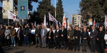 حزب الاتحاد السرياني يقيم اعتصاماً للمطالبة بحقوق الشعب السرياني الاشوري