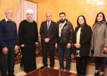 حزب الاتحاد السرياني يلتقي بالرئيس الروحي لطائفة الموحدين الدروز