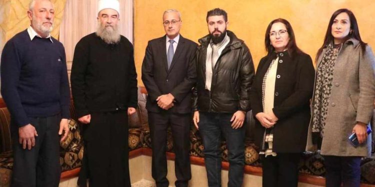 حزب الاتحاد السرياني يلتقي بالرئيس الروحي لطائفة الموحدين الدروز