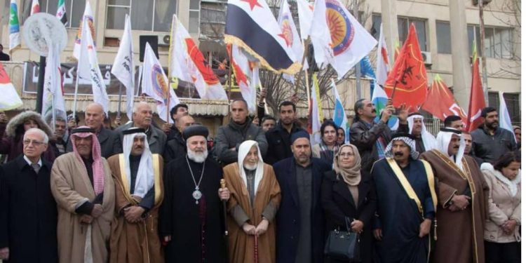 حزب الاتحاد السرياني يشارك بوقفة دعم وتأييد لقسد