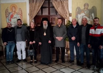 وفدٌ من حزب الاتحاد السرياني يلتقي بمطران حماه وريفها للروم الأرثوذكس