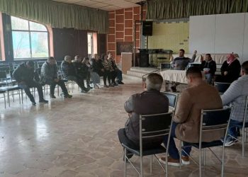 ندوة حوارية شعبية لحزب الاتحاد السرياني في ريف حمص