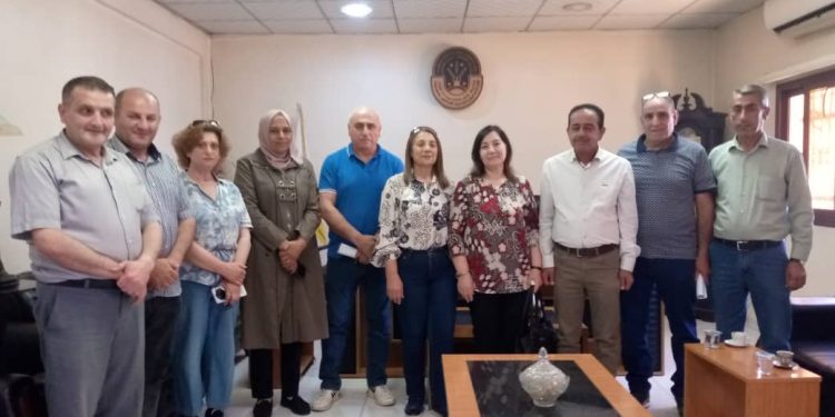 وفدٌ من حزب الاتحاد السرياني فرعية الحسكة يزور مجلس مدينة الحسكة