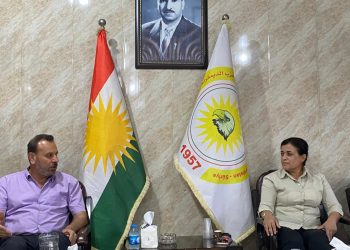 حزب الاتحاد السرياني يزور مقر الحزب الديمقراطي الكردستاني للتهنئة بذكرى تأسيسه