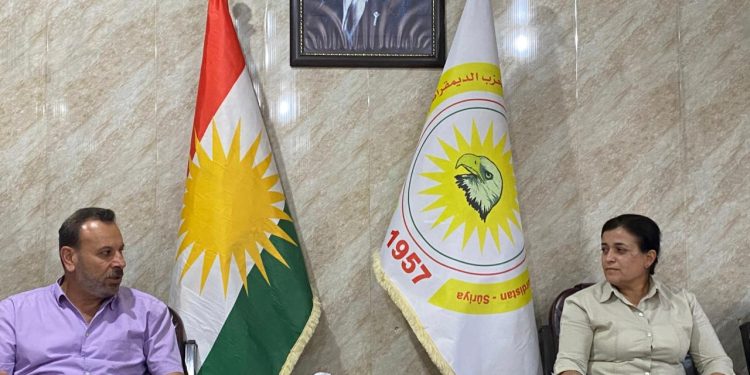 حزب الاتحاد السرياني يزور مقر الحزب الديمقراطي الكردستاني للتهنئة بذكرى تأسيسه