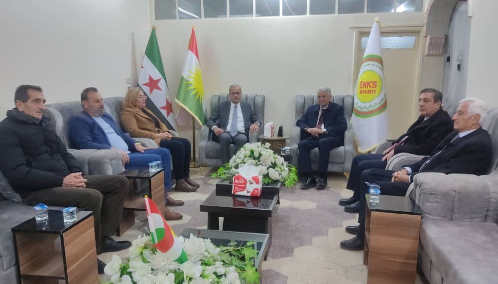 حزب الاتحاد السرياني يزور المجلس الوطني الكردي بالقامشلي