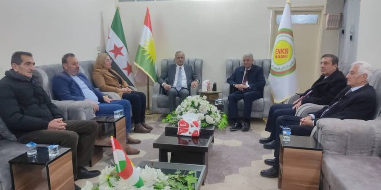 حزب الاتحاد السرياني يزور المجلس الوطني الكردي بالقامشلي