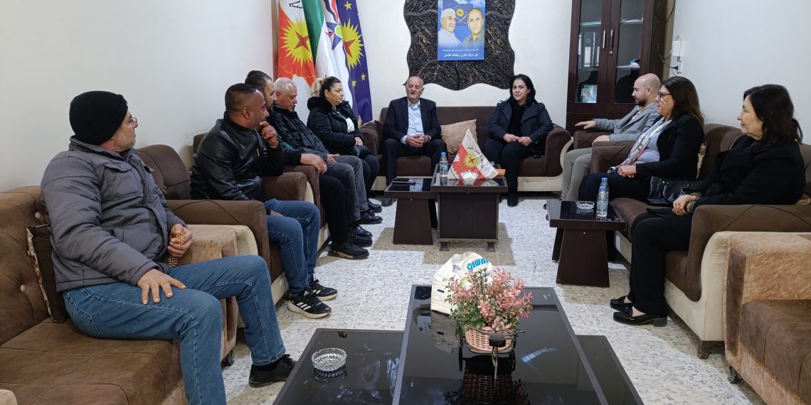 حزب سورايا يزور حزب الاتحاد السرياني في تل تمر