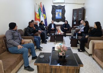 حزب سورايا يزور حزب الاتحاد السرياني في تل تمر