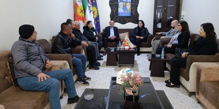 حزب سورايا يزور حزب الاتحاد السرياني في تل تمر