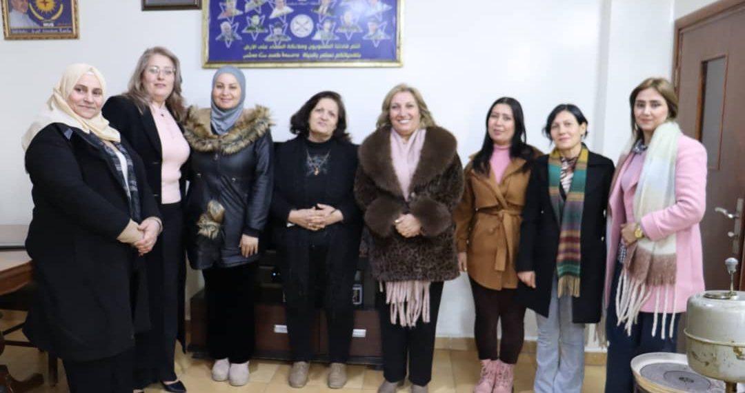 مجلس المرأة السورية يزور مقر حزب الاتحاد السرياني للتهنئة بعيد الميلاد