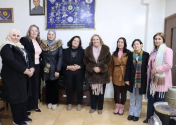 مجلس المرأة السورية يزور مقر حزب الاتحاد السرياني للتهنئة بعيد الميلاد