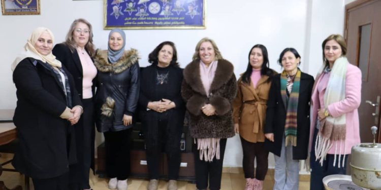 مجلس المرأة السورية يزور مقر حزب الاتحاد السرياني للتهنئة بعيد الميلاد