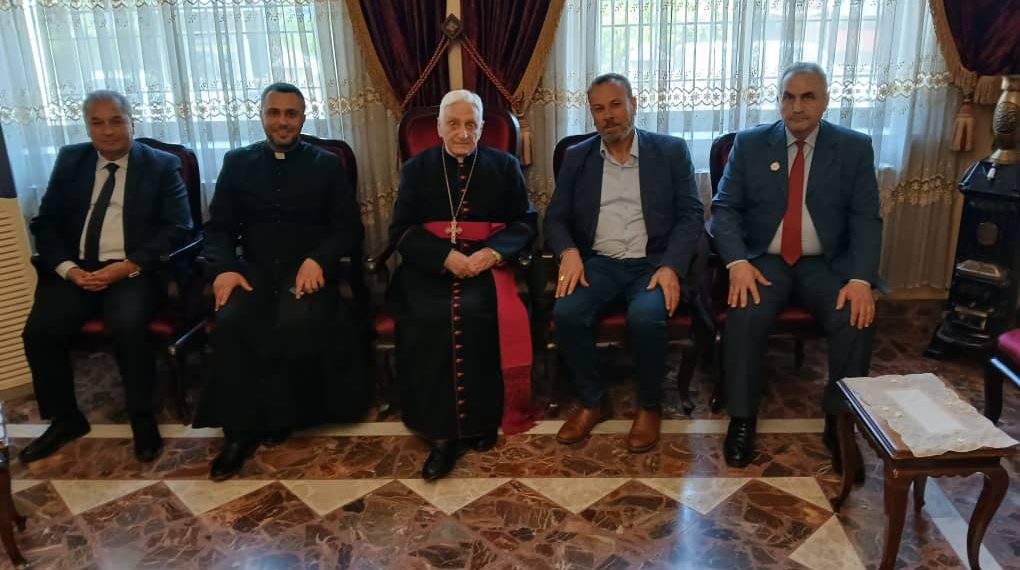 وفد من حزب الاتحاد السرياني يزور مطران الكلدان في سوريا