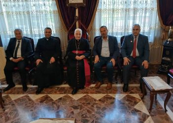 وفد من حزب الاتحاد السرياني يزور مطران الكلدان في سوريا