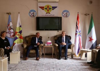 حزب الاتحاد السرياني يزور الحزب الآشوري الديمقراطي للتهنئة بعيد القيامة