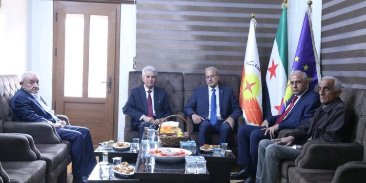 حزب الاتحاد السرياني في سوريا يستقبل عدداً من الوفود المهنئة بعيد القيامة