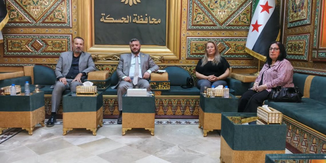 وفد من حزب الاتحاد السرياني يلتقي نائب محافظ الحسكة لبحث تطورات المنطقة