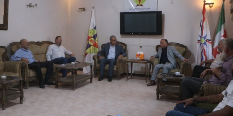 وفد من حزب الاتحاد السرياني يزور الحزب الآشوري الديمقراطي في تل تمر