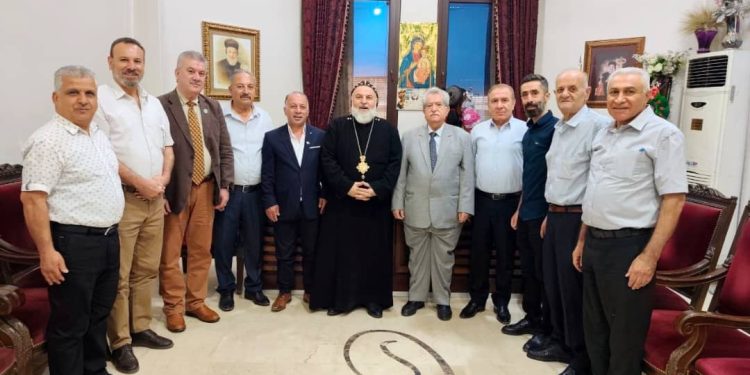 وفد من لجنة التنسيق والتشاور لأحزاب شعبنا يزور مطران السريان الأرثوذكس ومطران الكنيسة الآشورية المشرقية
