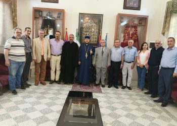 وفد من لجنة التنسيق والتشاور لأحزاب شعبنا القومية يلتقي بنائب مطران الارمن الارثوذكس