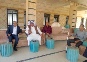 وفد من حزب الاتحاد السرياني يزور شيخ مشايخ شمر في تل علو